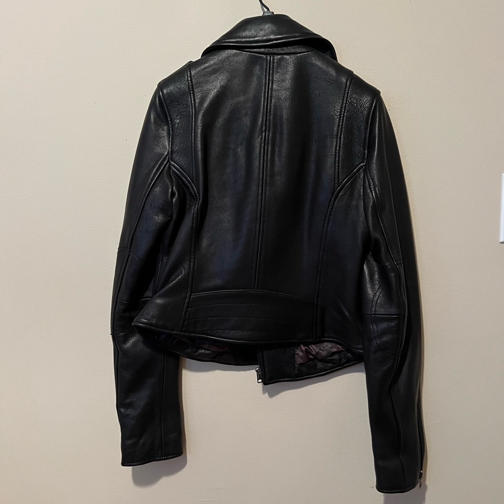 Black Rivet Leather Jacket - Picture 10 of 15